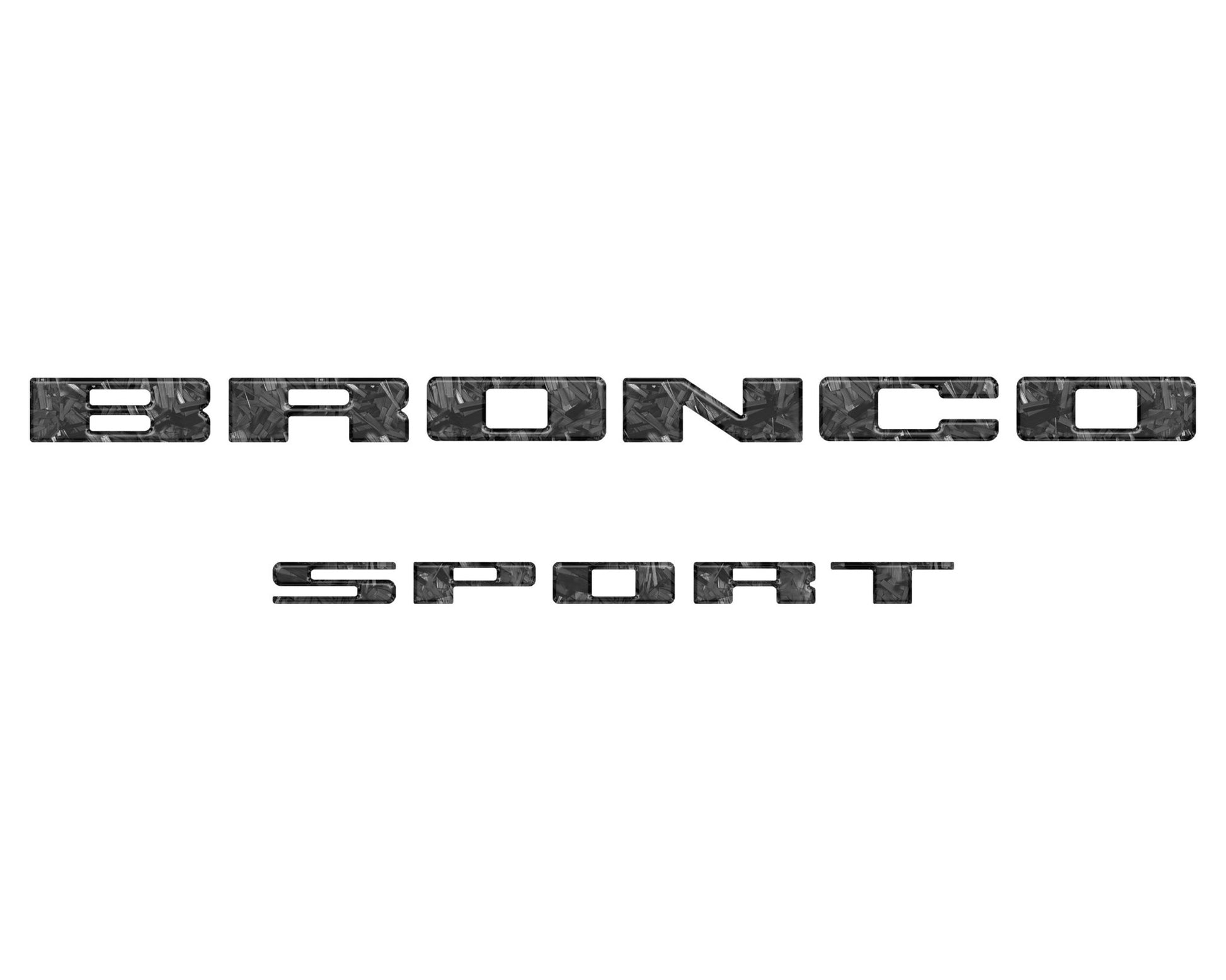 Rear Liftgate Letter Overlays Fits 2021 - 2026 Ford Bronco Sport - Speedlogix