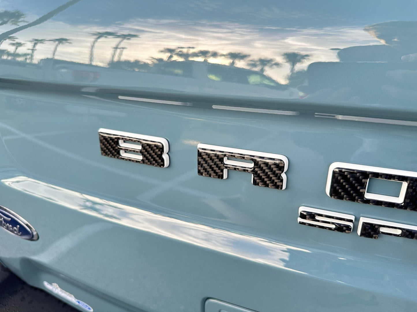 Rear Liftgate Letter Overlays Fits 2021 - 2026 Ford Bronco Sport - Speedlogix