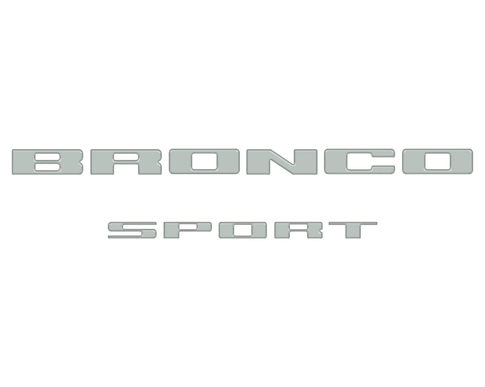 Rear Liftgate Letter Overlays Fits 2021 - 2026 Ford Bronco Sport - Speedlogix