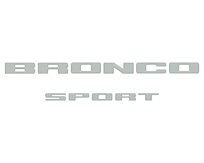 Rear Liftgate Letter Overlays Fits 2021 - 2026 Ford Bronco Sport - Speedlogix