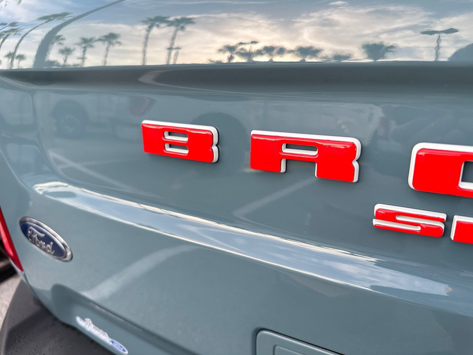 Rear Liftgate Letter Overlays Fits 2021 - 2026 Ford Bronco Sport - Speedlogix