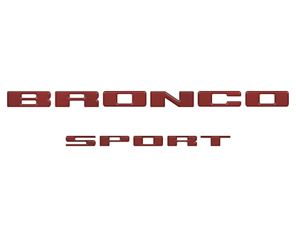 Rear Liftgate Letter Overlays Fits 2021 - 2026 Ford Bronco Sport - Speedlogix