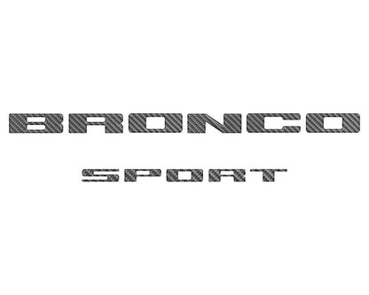 Rear Liftgate Letter Overlays Fits 2021 - 2026 Ford Bronco Sport - Speedlogix