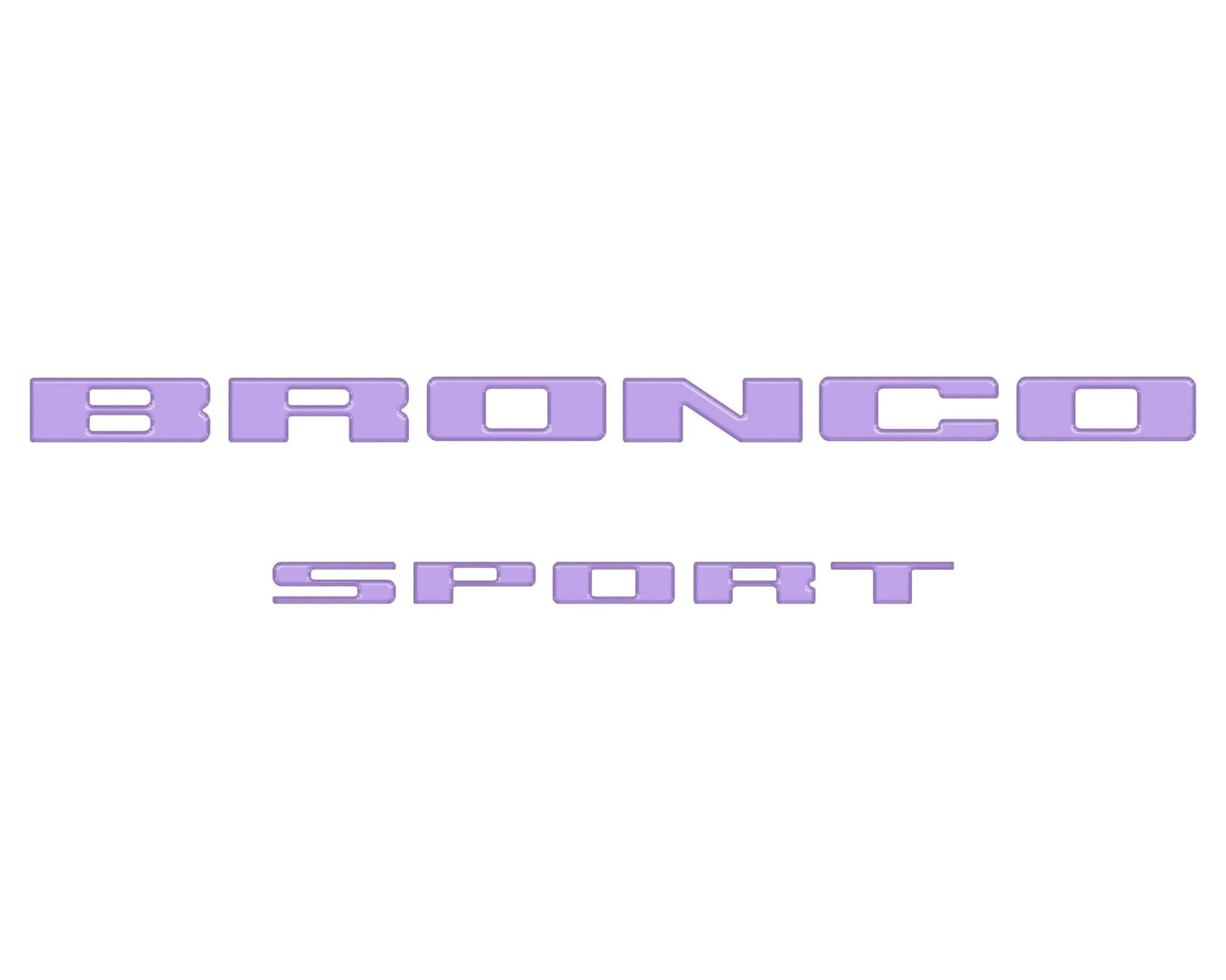 Rear Liftgate Letter Overlays Fits 2021 - 2026 Ford Bronco Sport - Speedlogix