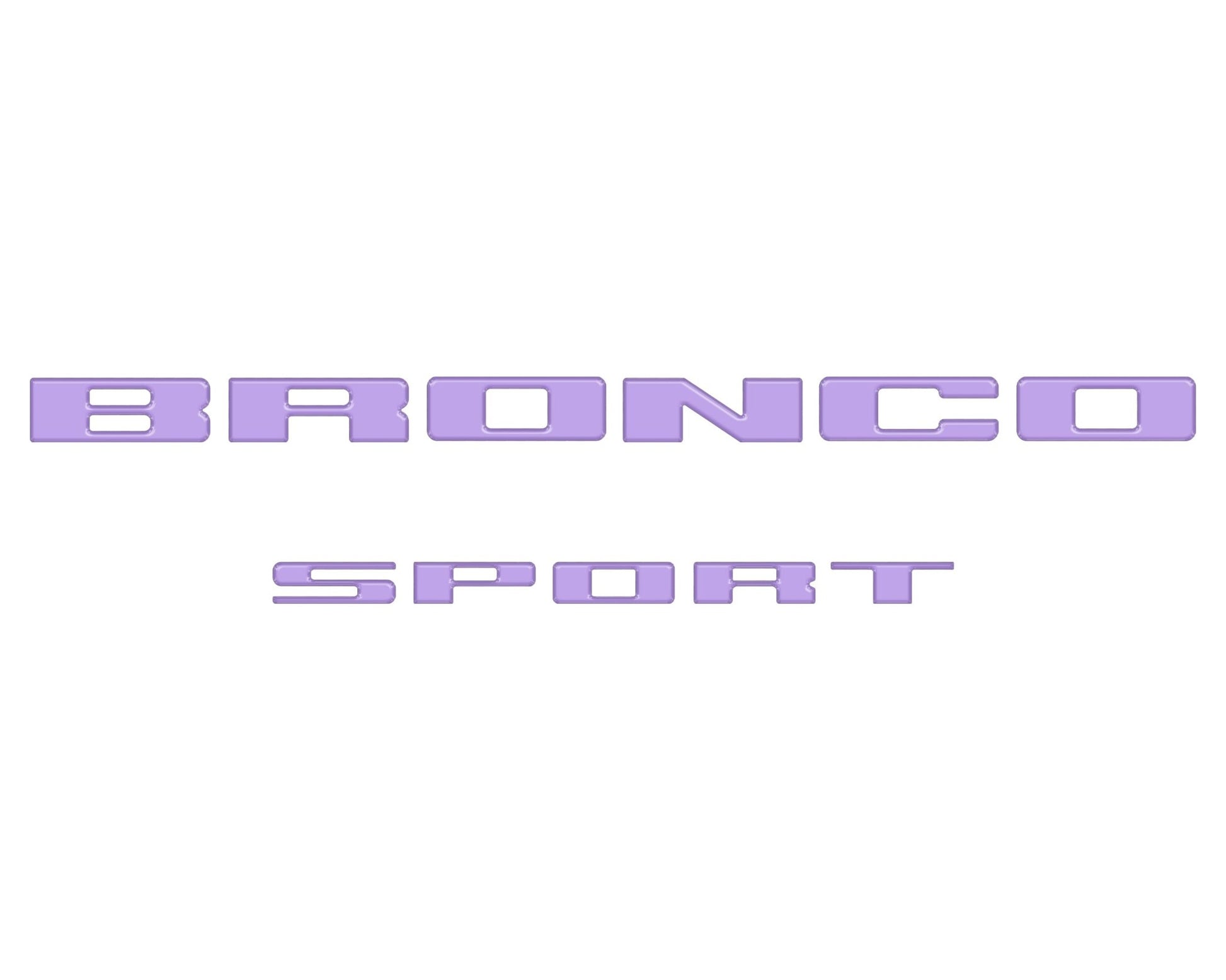 Rear Liftgate Letter Overlays Fits 2021 - 2026 Ford Bronco Sport - Speedlogix