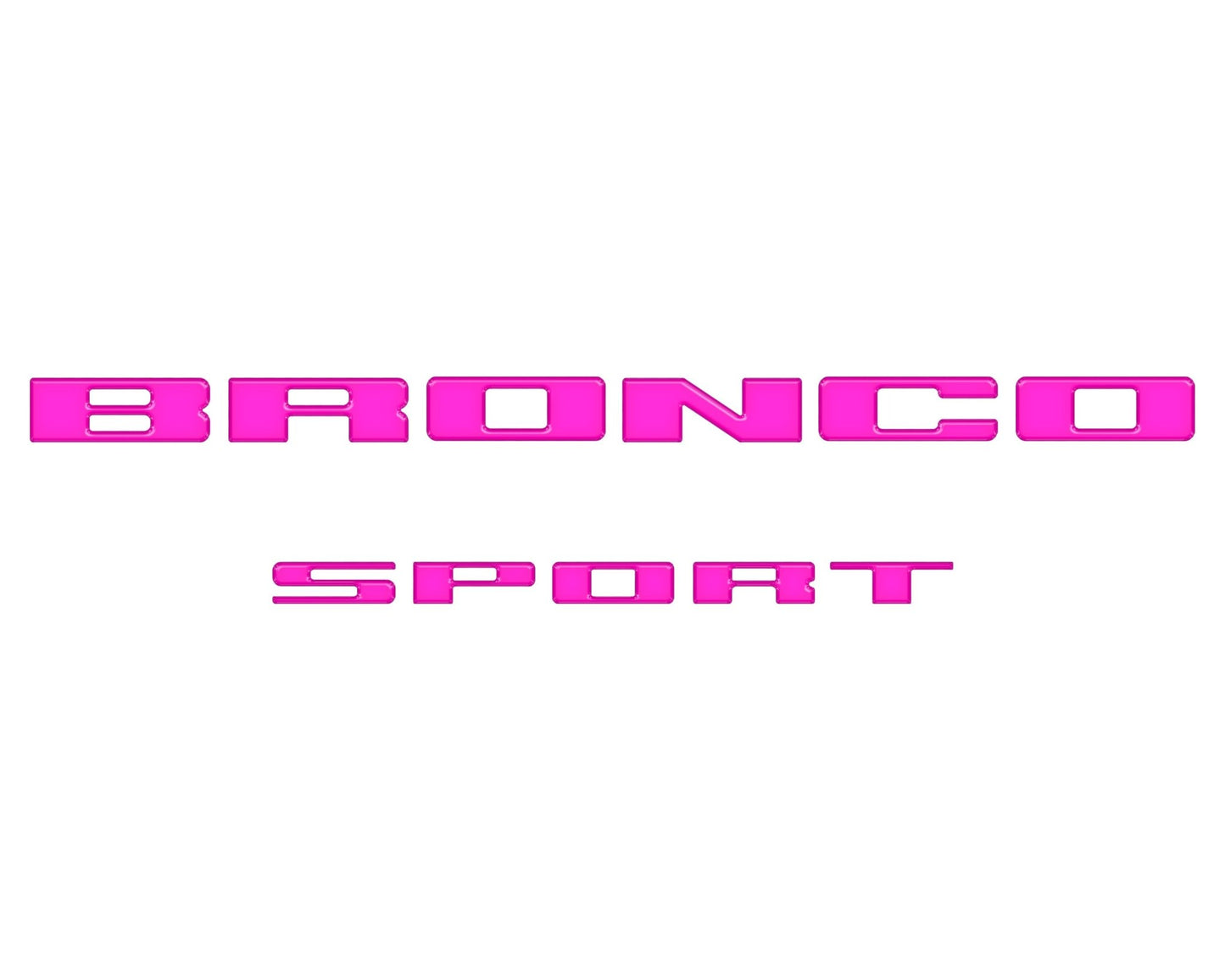 Rear Liftgate Letter Overlays Fits 2021 - 2026 Ford Bronco Sport - Speedlogix