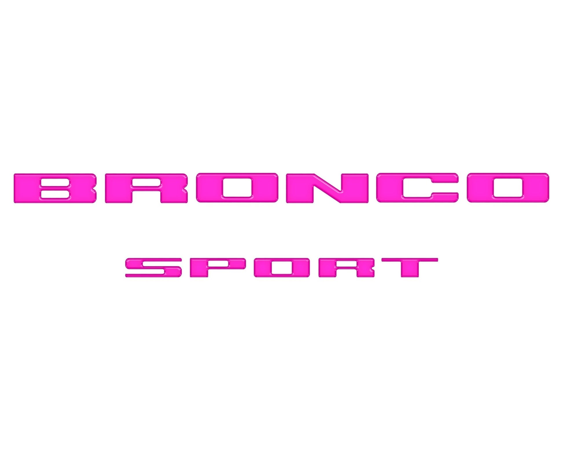 Rear Liftgate Letter Overlays Fits 2021 - 2026 Ford Bronco Sport - Speedlogix