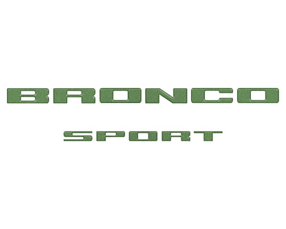 Rear Liftgate Letter Overlays Fits 2021 - 2026 Ford Bronco Sport - Speedlogix