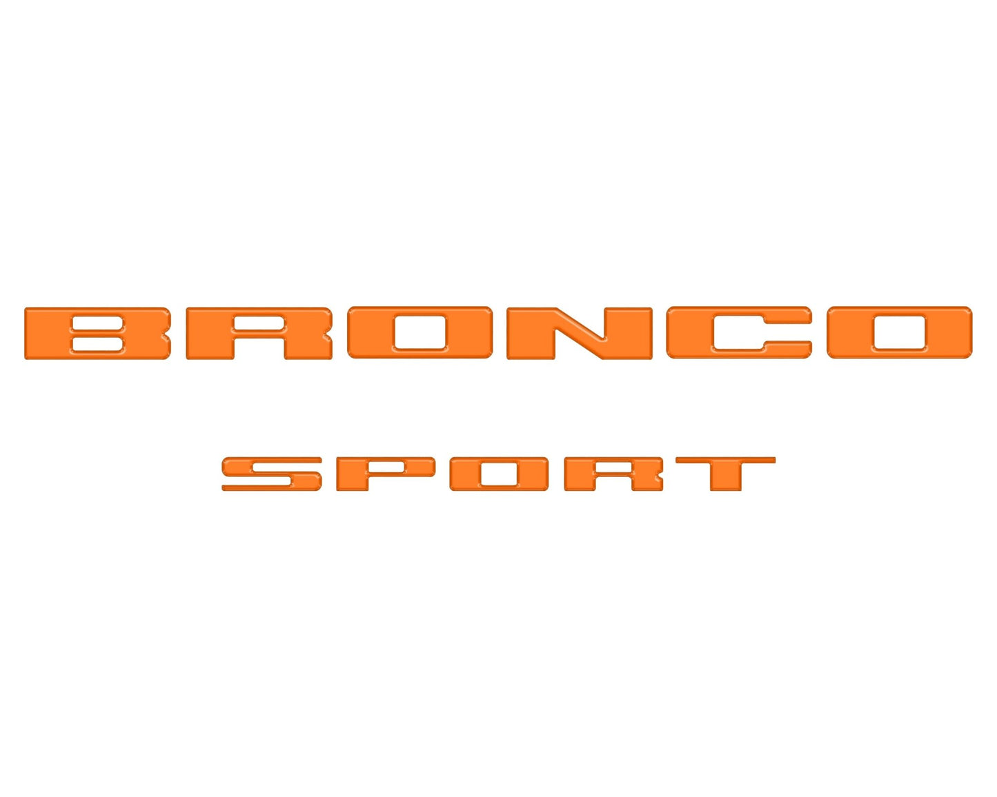 Rear Liftgate Letter Overlays Fits 2021 - 2026 Ford Bronco Sport - Speedlogix