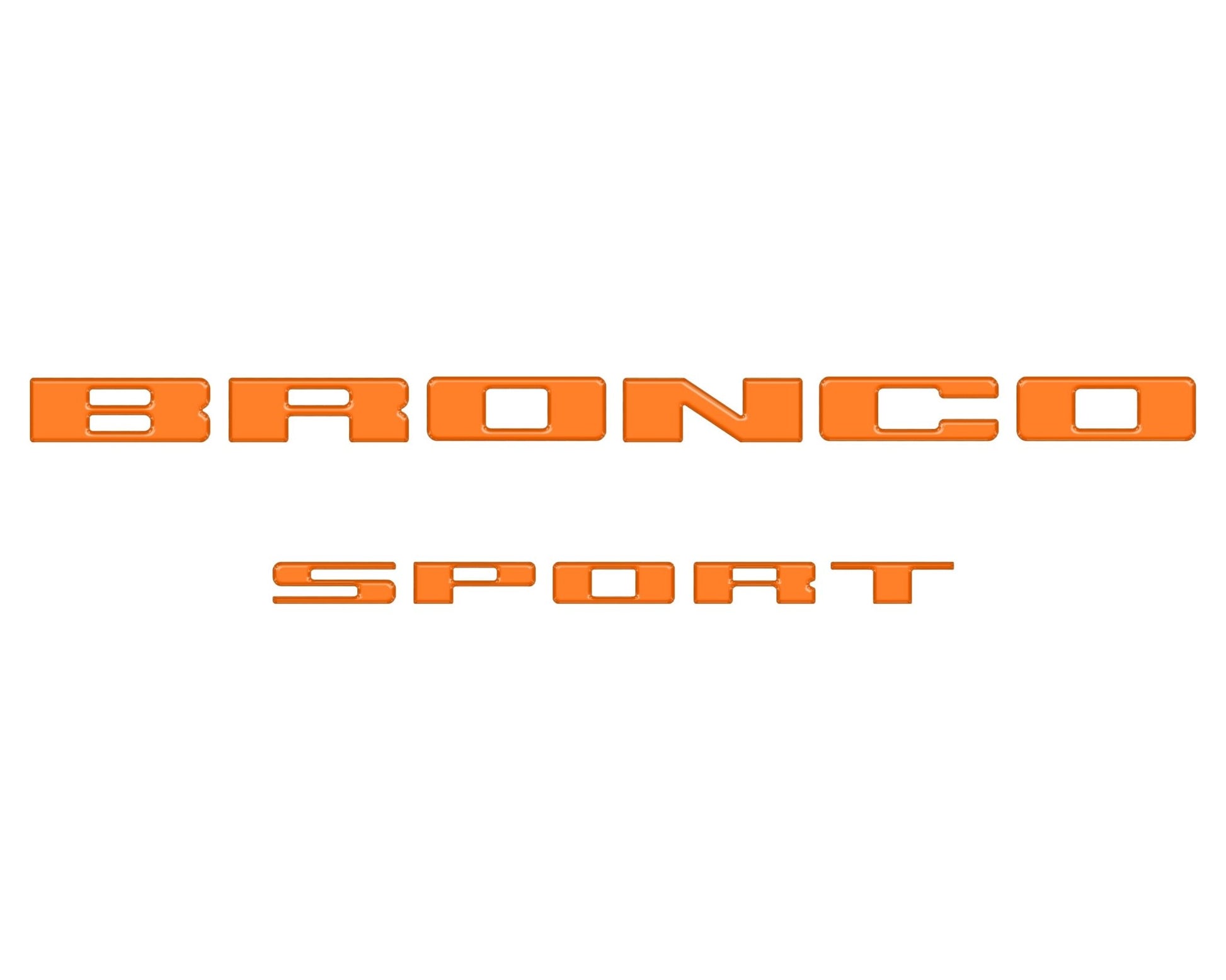 Rear Liftgate Letter Overlays Fits 2021 - 2026 Ford Bronco Sport - Speedlogix