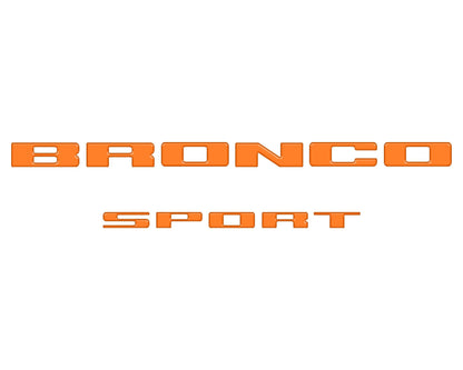 Rear Liftgate Letter Overlays Fits 2021 - 2026 Ford Bronco Sport - Speedlogix