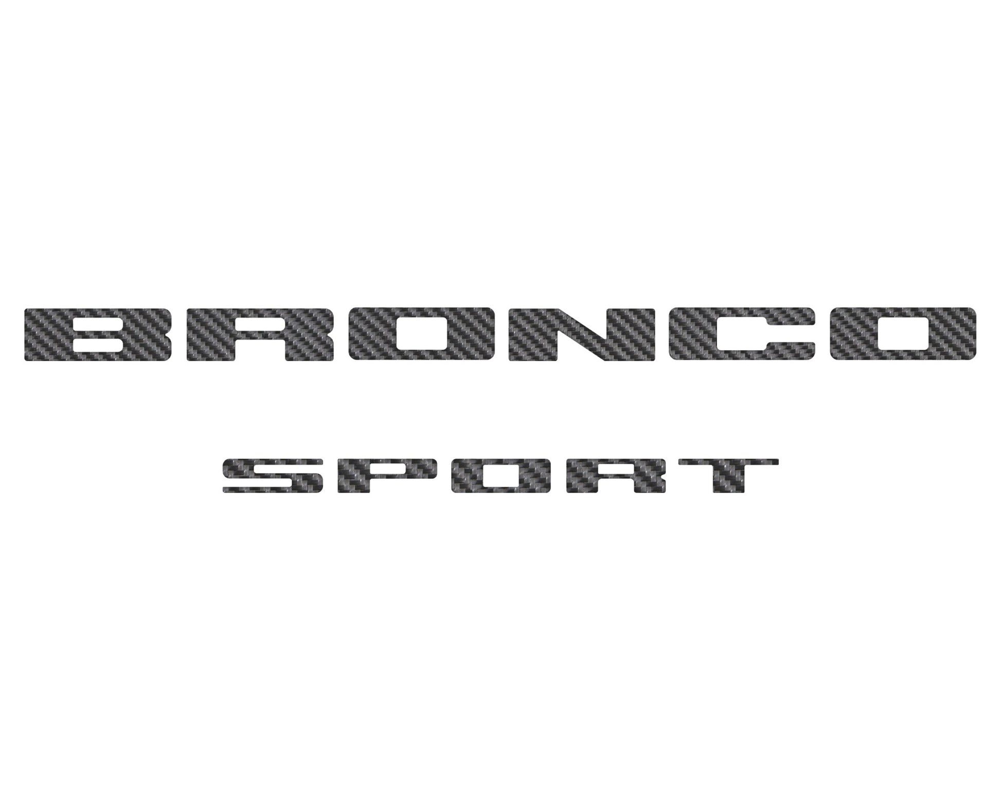 Rear Liftgate Letter Overlays Fits 2021 - 2026 Ford Bronco Sport - Speedlogix