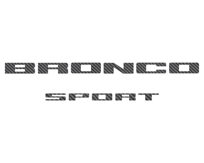 Rear Liftgate Letter Overlays Fits 2021 - 2026 Ford Bronco Sport - Speedlogix