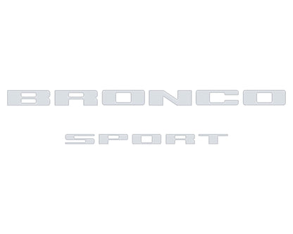 Rear Liftgate Letter Overlays Fits 2021 - 2026 Ford Bronco Sport - Speedlogix