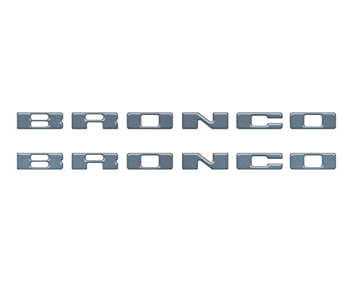 Rear Mudflap Letter Inserts Fits 2021 - 2026 Ford Bronco Sport - Speedlogix