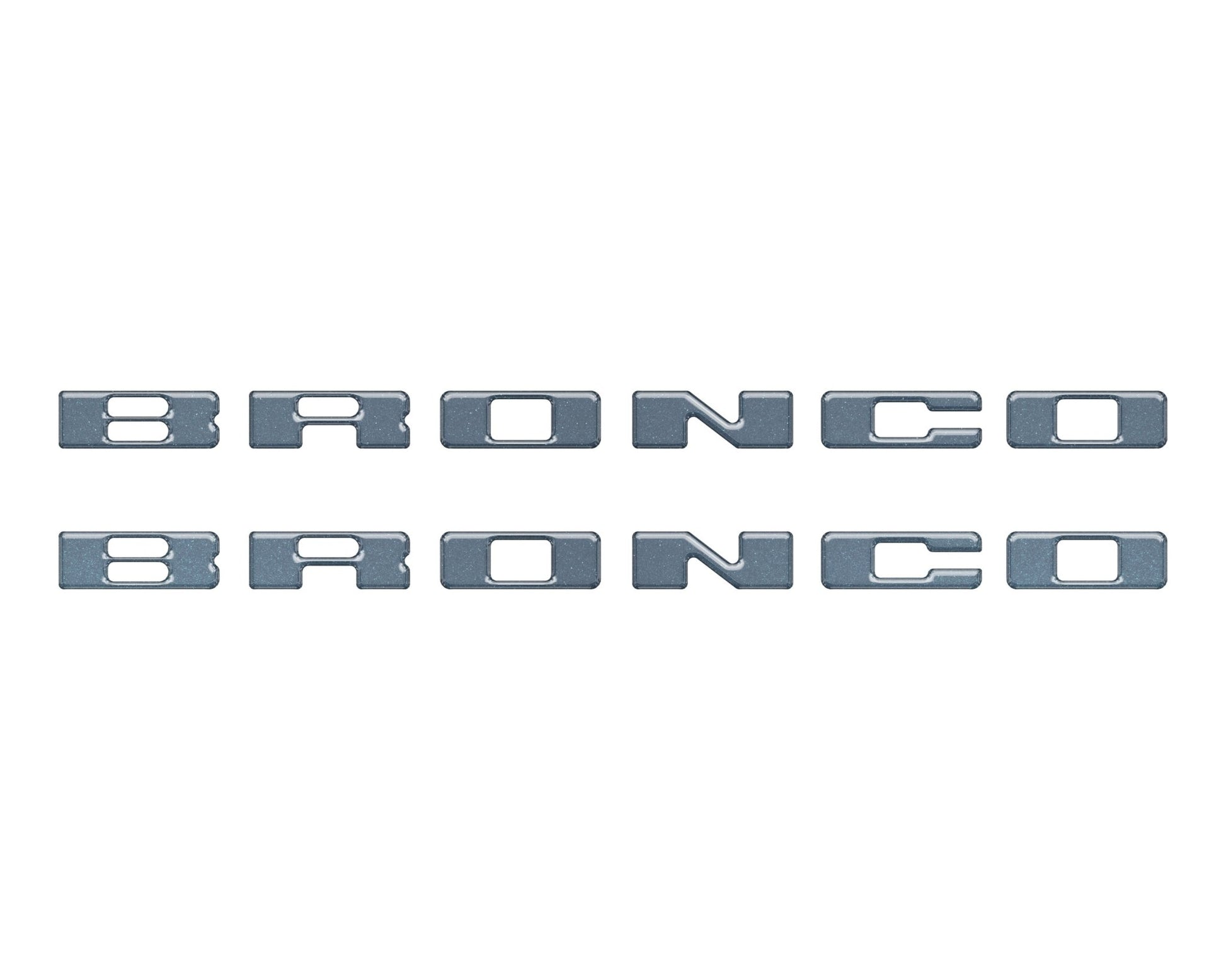 Rear Mudflap Letter Inserts Fits 2021 - 2026 Ford Bronco Sport - Speedlogix