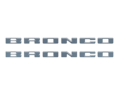 Rear Mudflap Letter Inserts Fits 2021 - 2026 Ford Bronco Sport - Speedlogix