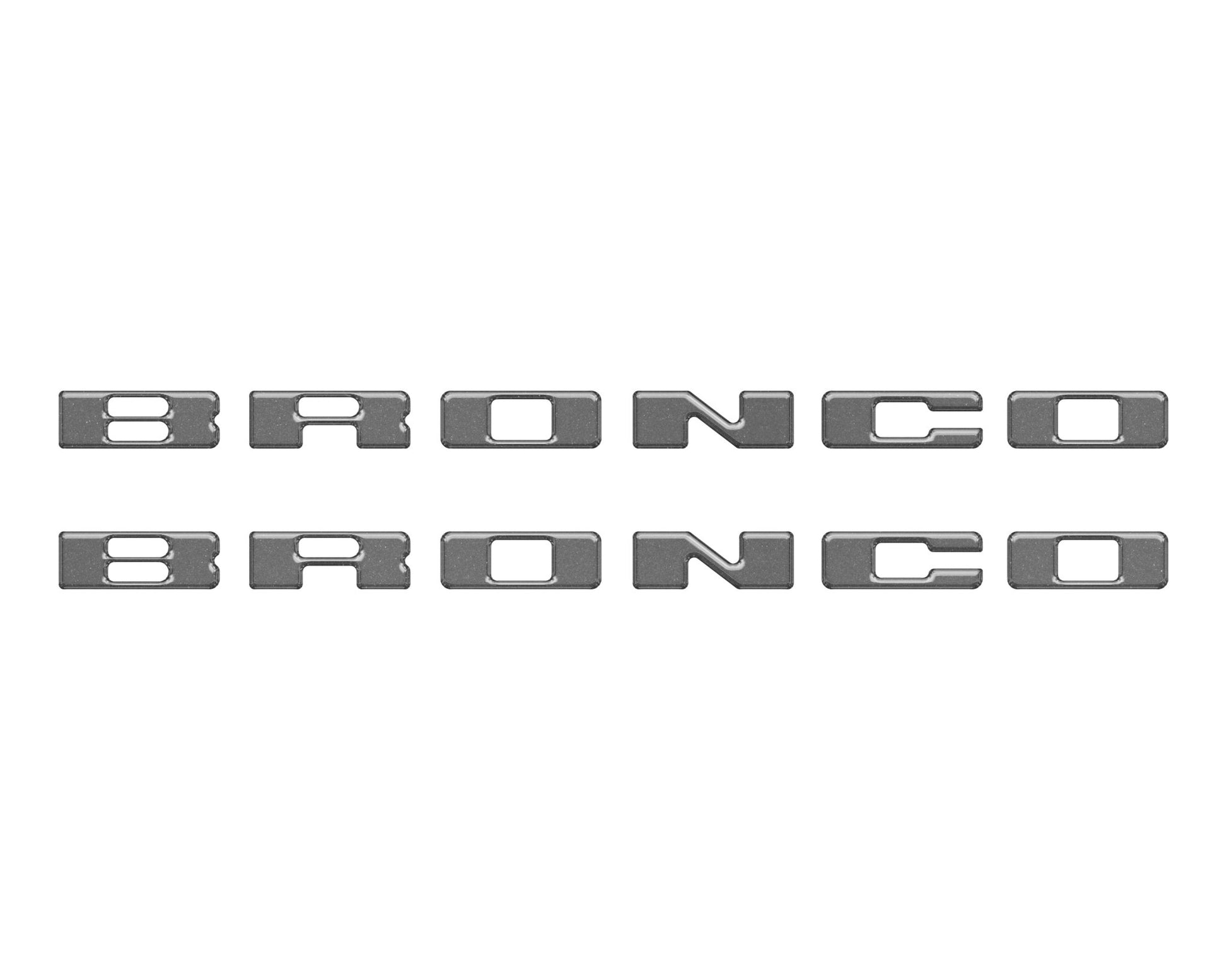 Rear Mudflap Letter Inserts Fits 2021 - 2026 Ford Bronco Sport - Speedlogix