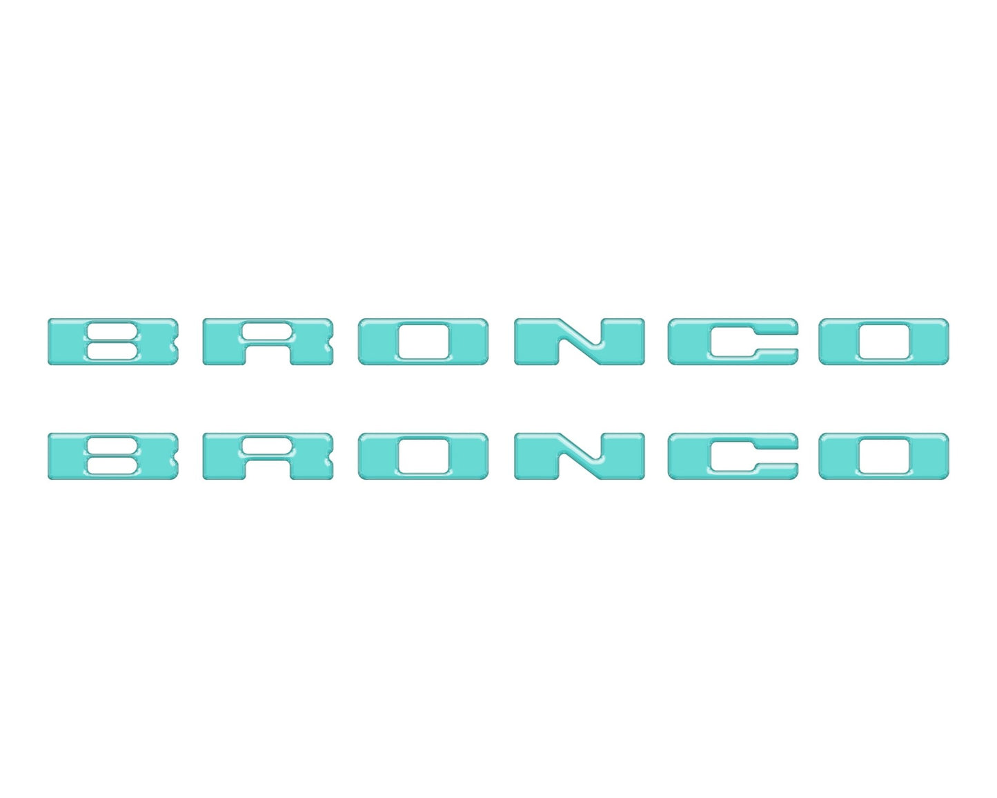 Rear Mudflap Letter Inserts Fits 2021 - 2026 Ford Bronco Sport - Speedlogix