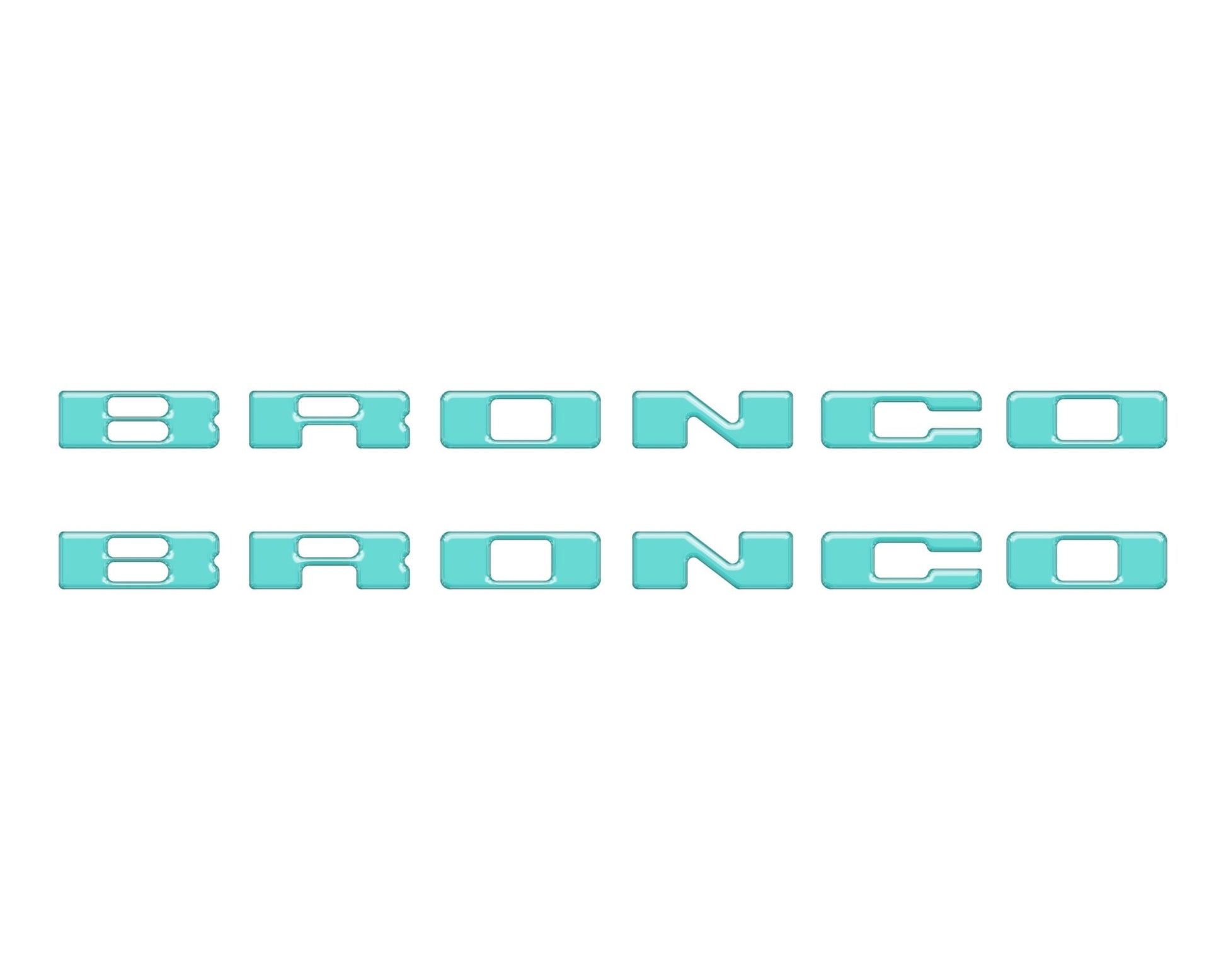 Rear Mudflap Letter Inserts Fits 2021 - 2026 Ford Bronco Sport - Speedlogix