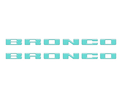 Rear Mudflap Letter Inserts Fits 2021 - 2026 Ford Bronco Sport - Speedlogix