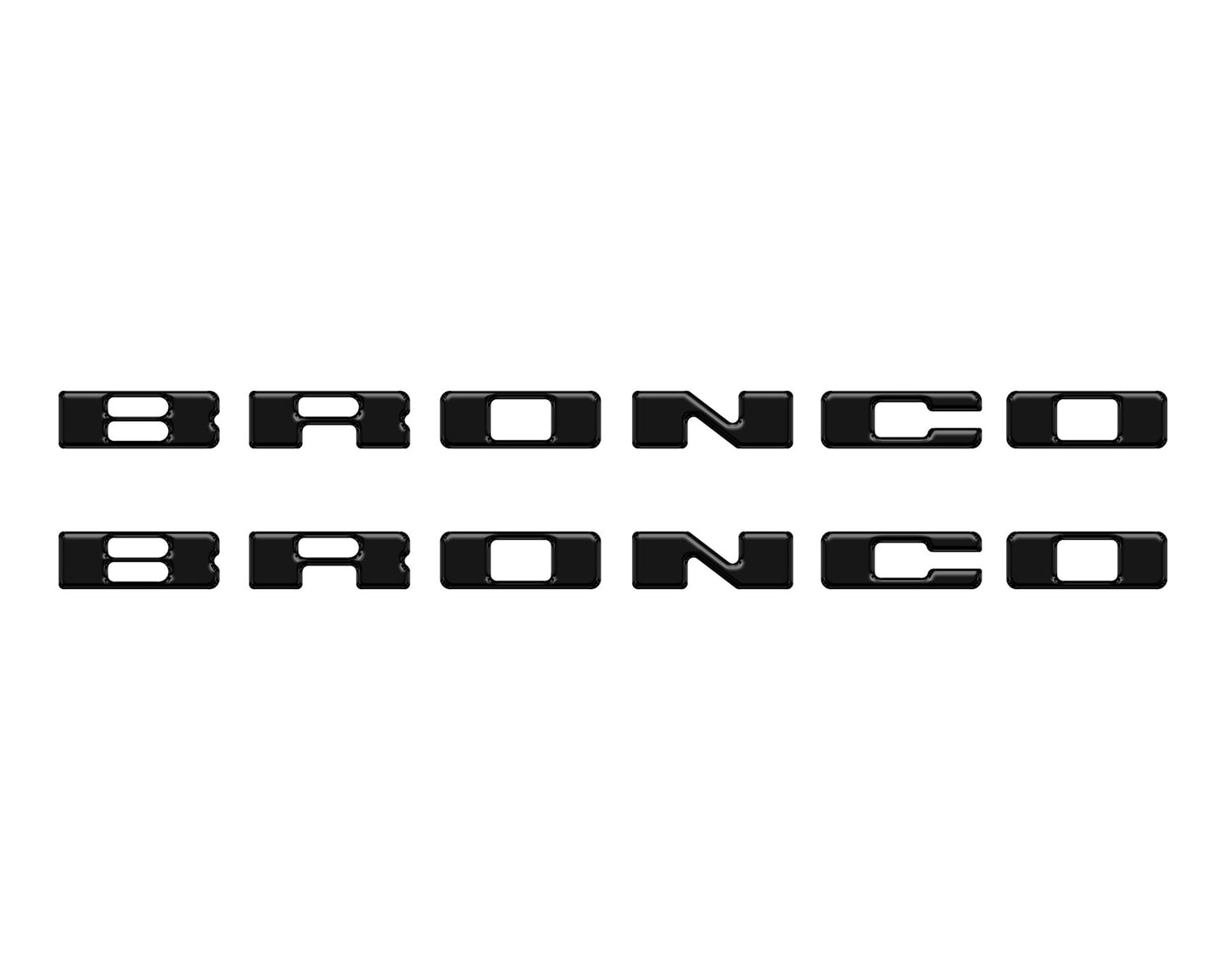 Rear Mudflap Letter Inserts Fits 2021 - 2026 Ford Bronco Sport - Speedlogix