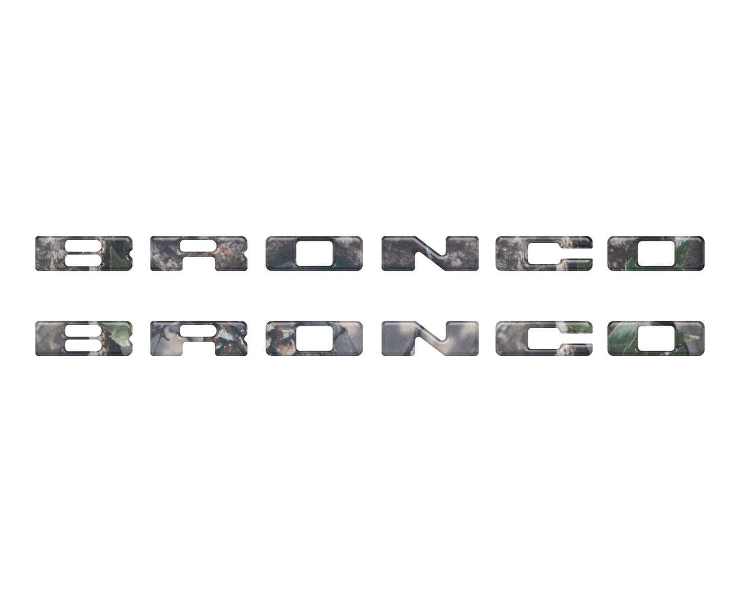 Rear Mudflap Letter Inserts Fits 2021 - 2026 Ford Bronco Sport - Speedlogix