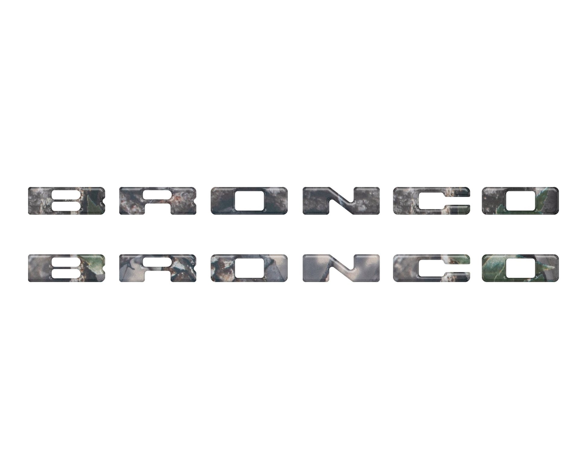 Rear Mudflap Letter Inserts Fits 2021 - 2026 Ford Bronco Sport - Speedlogix