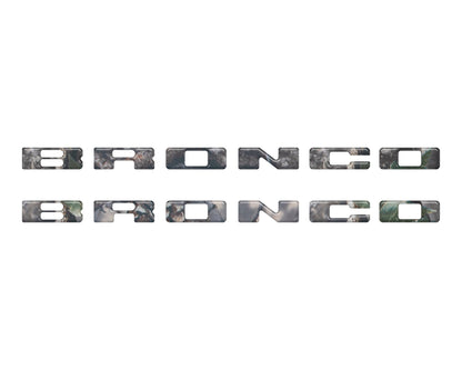 Rear Mudflap Letter Inserts Fits 2021 - 2026 Ford Bronco Sport - Speedlogix