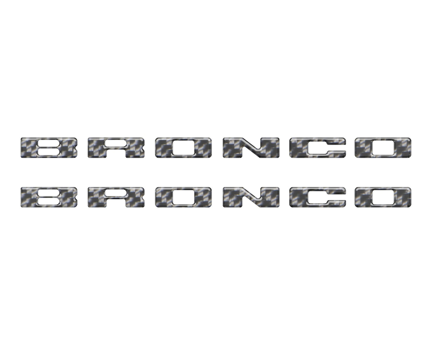 Rear Mudflap Letter Inserts Fits 2021 - 2026 Ford Bronco Sport - Speedlogix