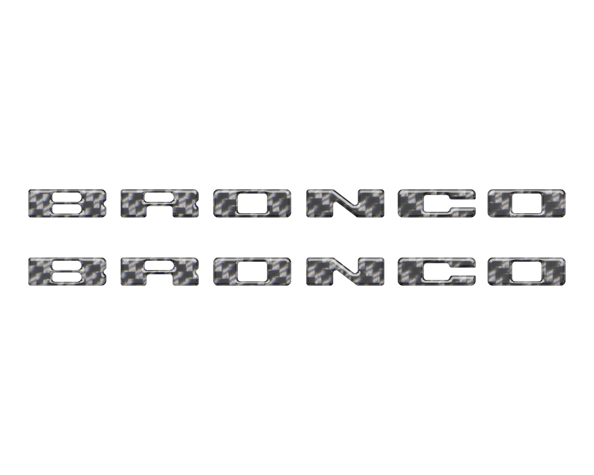 Rear Mudflap Letter Inserts Fits 2021 - 2026 Ford Bronco Sport - Speedlogix