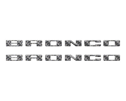 Rear Mudflap Letter Inserts Fits 2021 - 2026 Ford Bronco Sport - Speedlogix