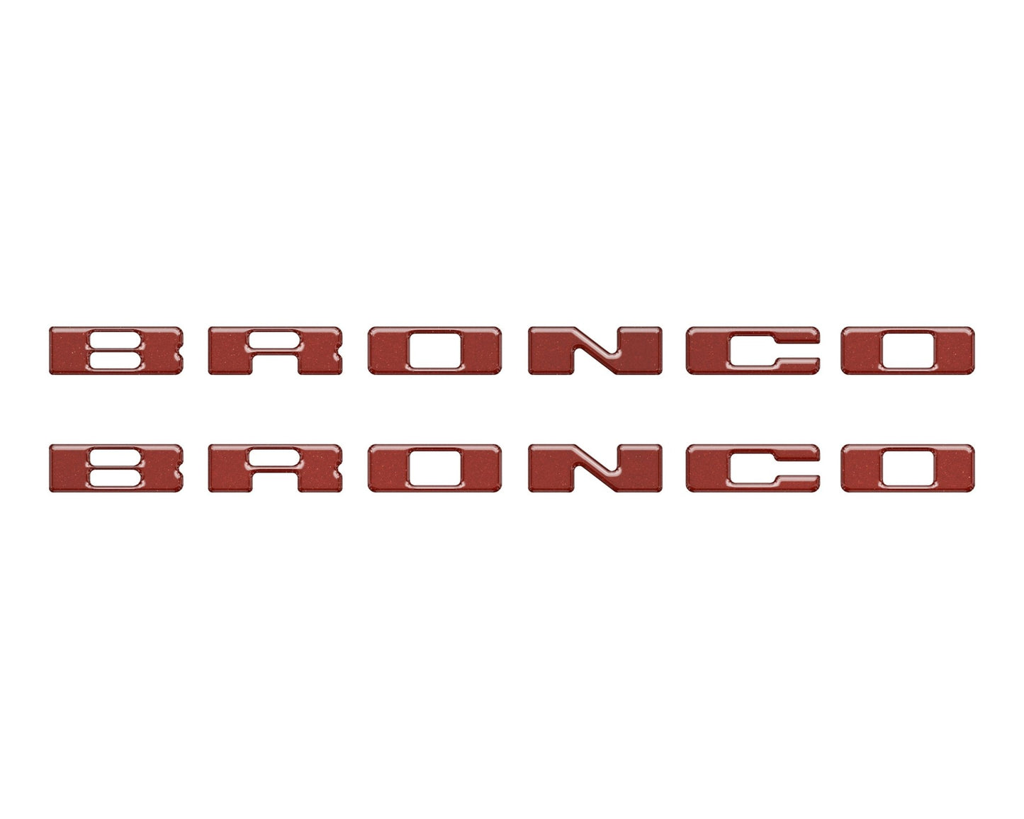 Rear Mudflap Letter Inserts Fits 2021 - 2026 Ford Bronco Sport - Speedlogix