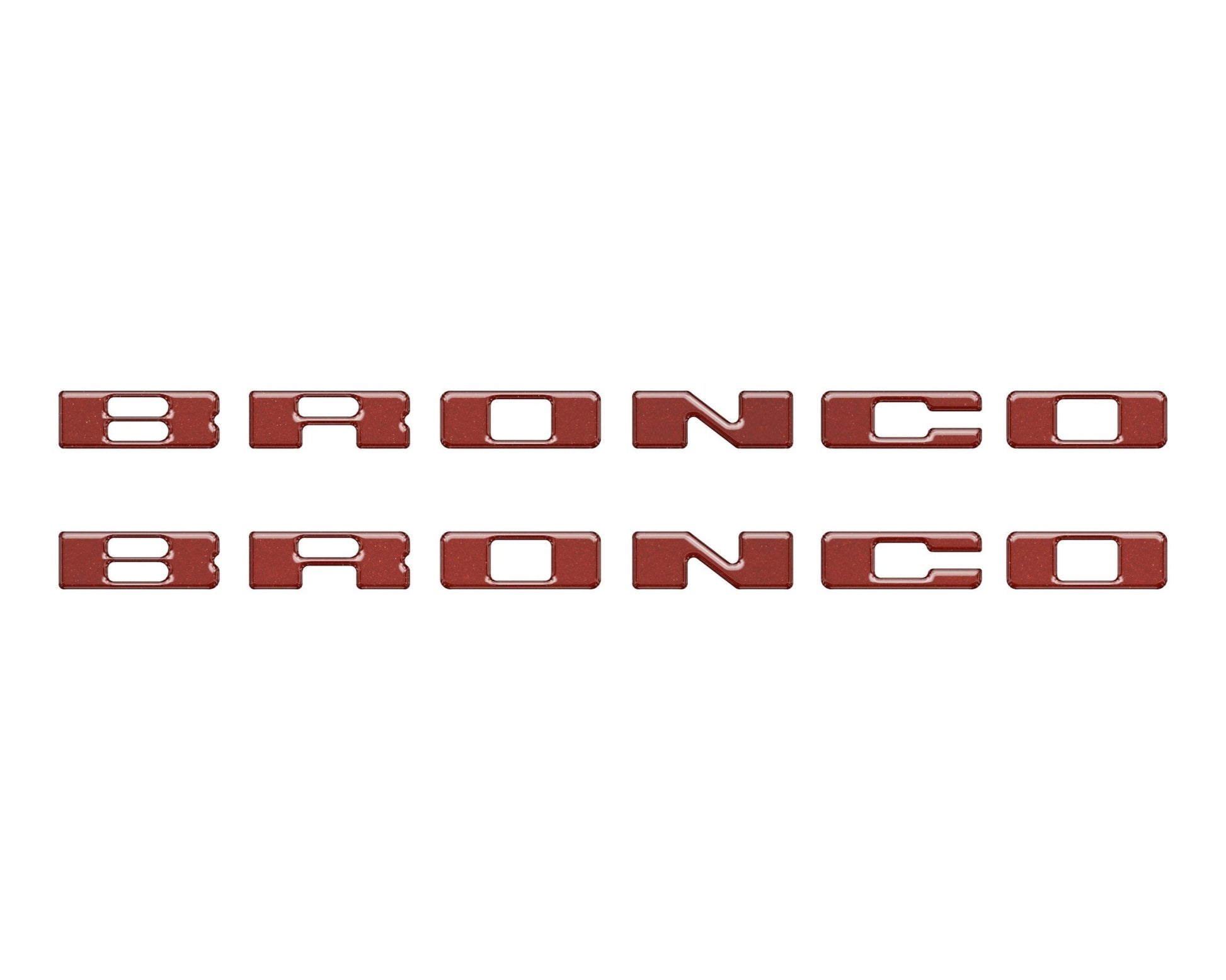 Rear Mudflap Letter Inserts Fits 2021 - 2026 Ford Bronco Sport - Speedlogix