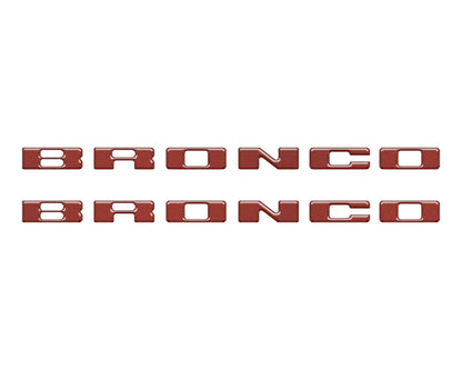 Rear Mudflap Letter Inserts Fits 2021 - 2026 Ford Bronco Sport - Speedlogix