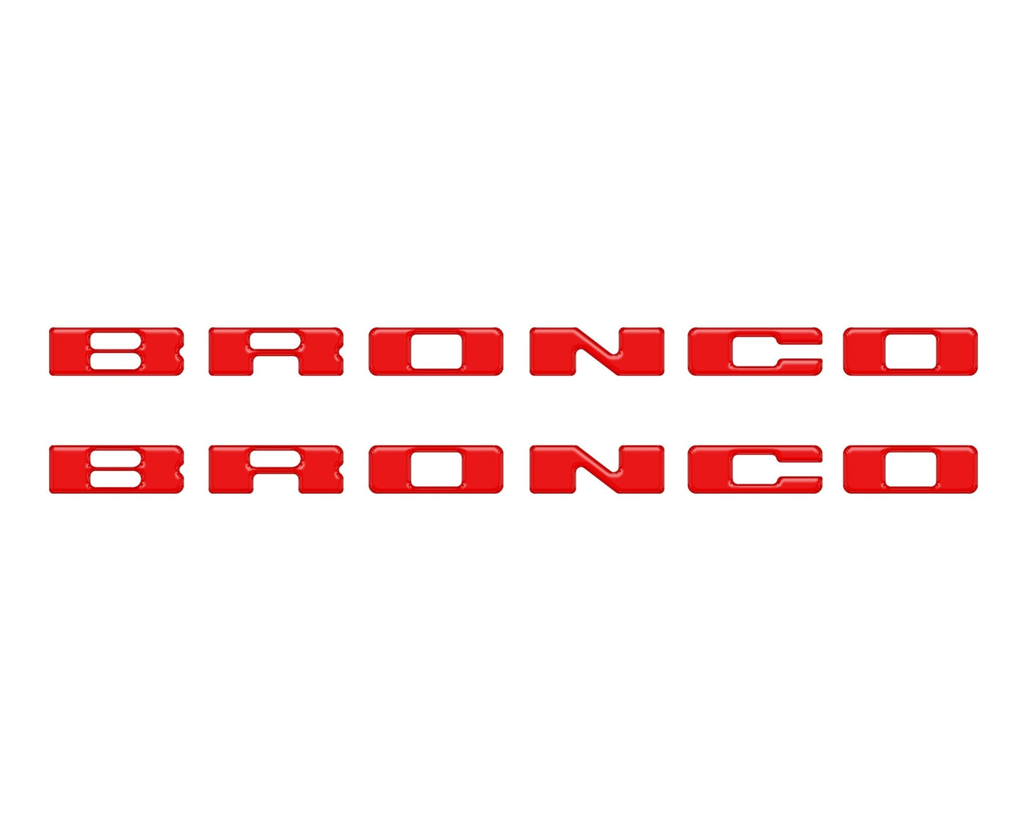 Rear Mudflap Letter Inserts Fits 2021 - 2026 Ford Bronco Sport - Speedlogix