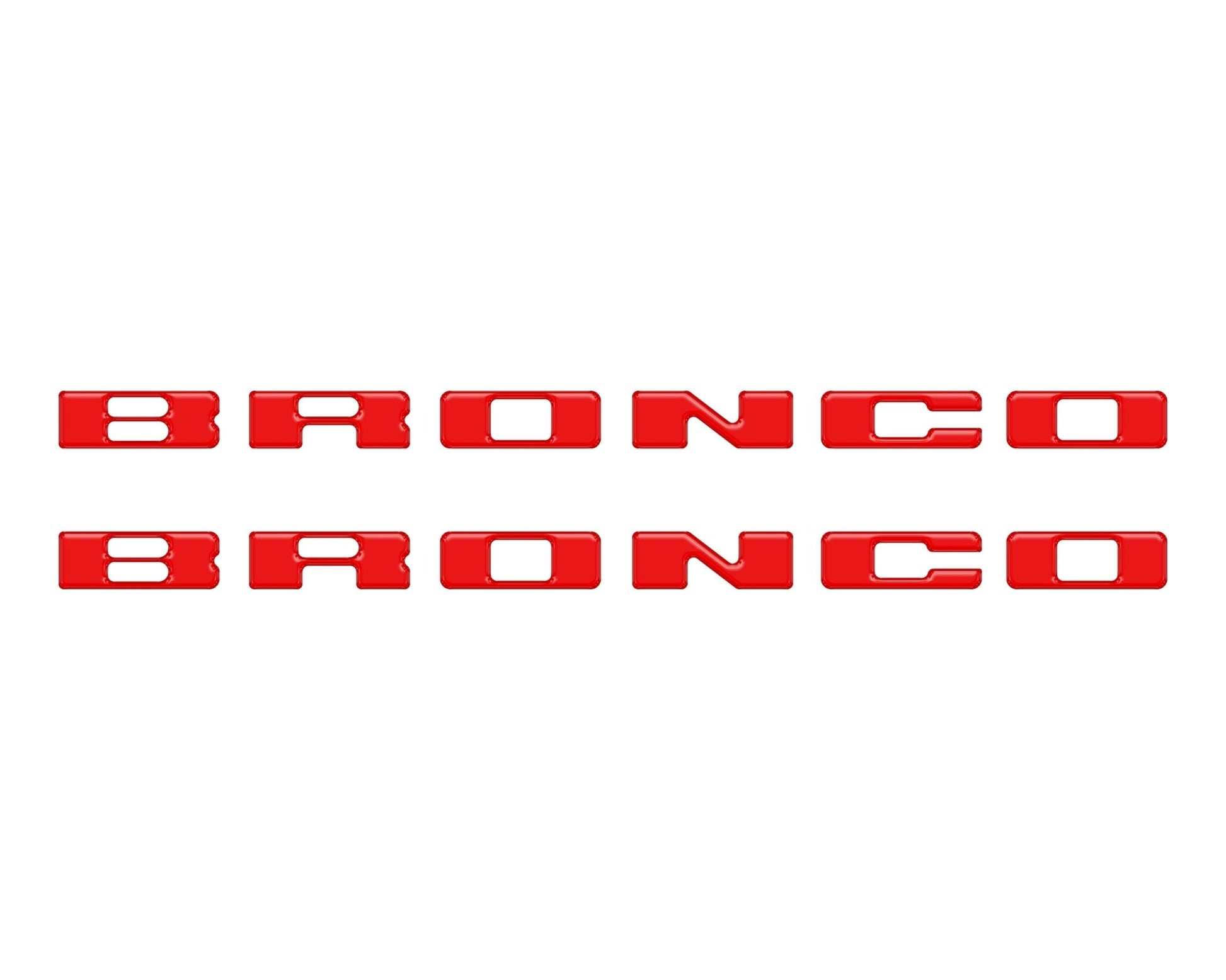 Rear Mudflap Letter Inserts Fits 2021 - 2026 Ford Bronco Sport - Speedlogix