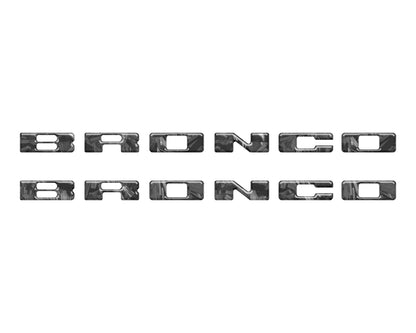 Rear Mudflap Letter Inserts Fits 2021 - 2026 Ford Bronco Sport - Speedlogix