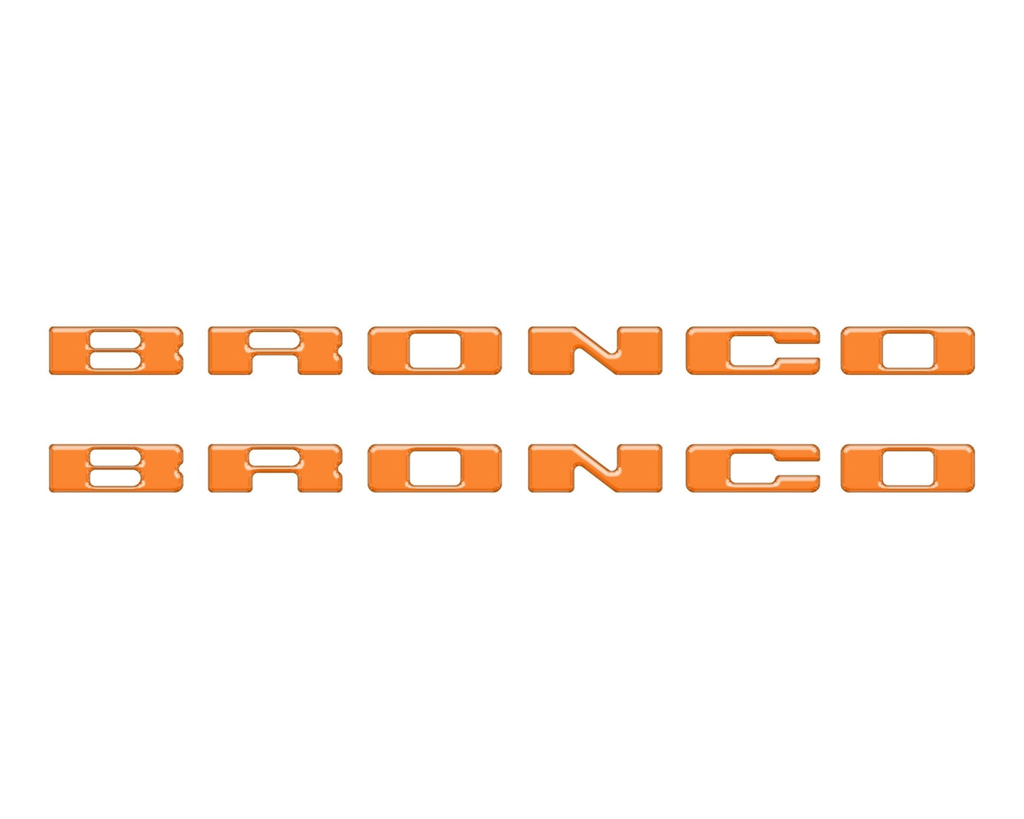 Rear Mudflap Letter Inserts Fits 2021 - 2026 Ford Bronco Sport - Speedlogix