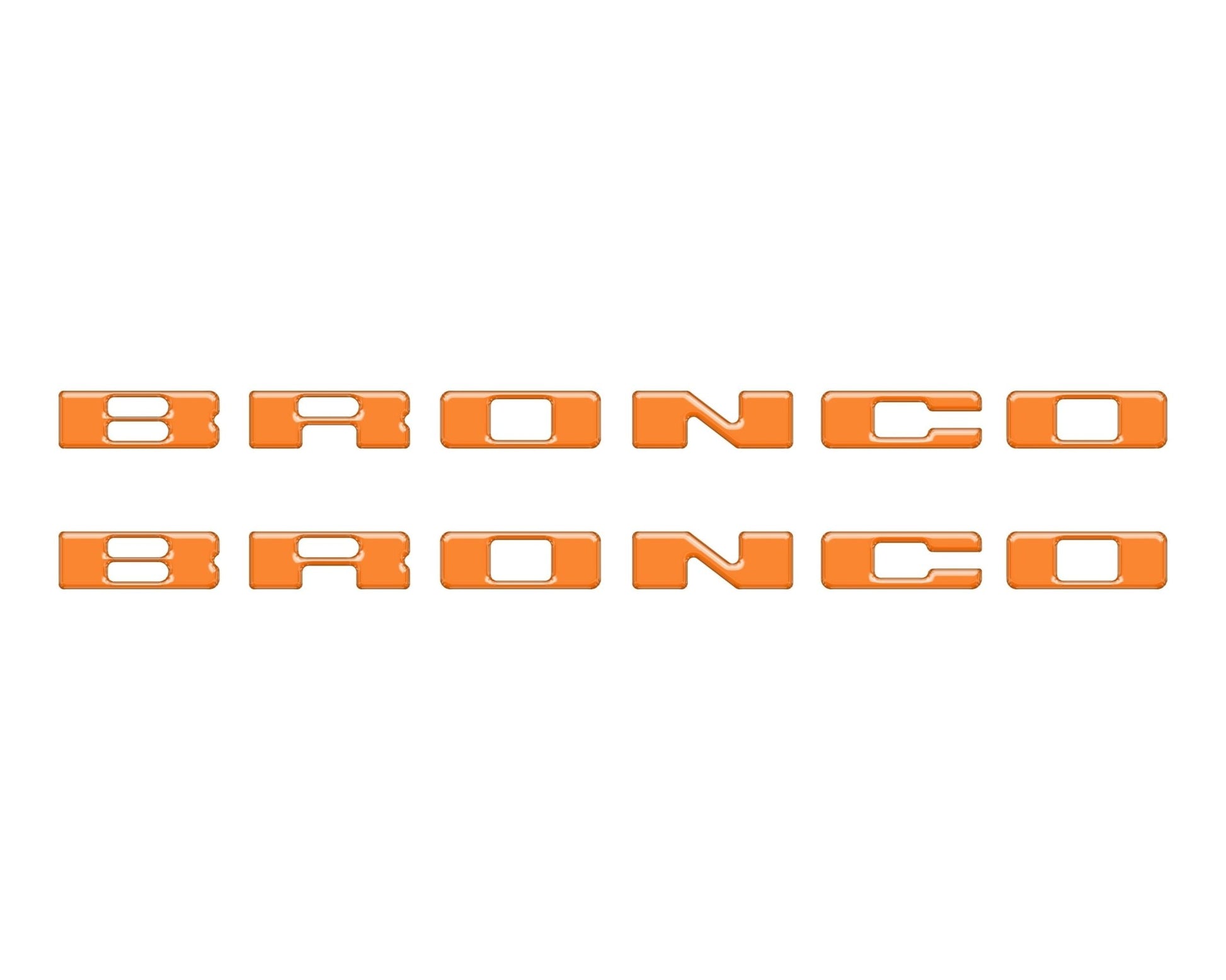 Rear Mudflap Letter Inserts Fits 2021 - 2026 Ford Bronco Sport - Speedlogix