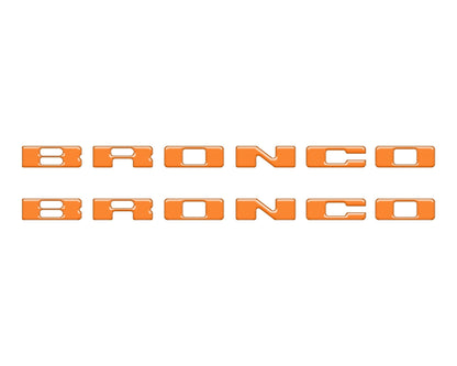 Rear Mudflap Letter Inserts Fits 2021 - 2026 Ford Bronco Sport - Speedlogix