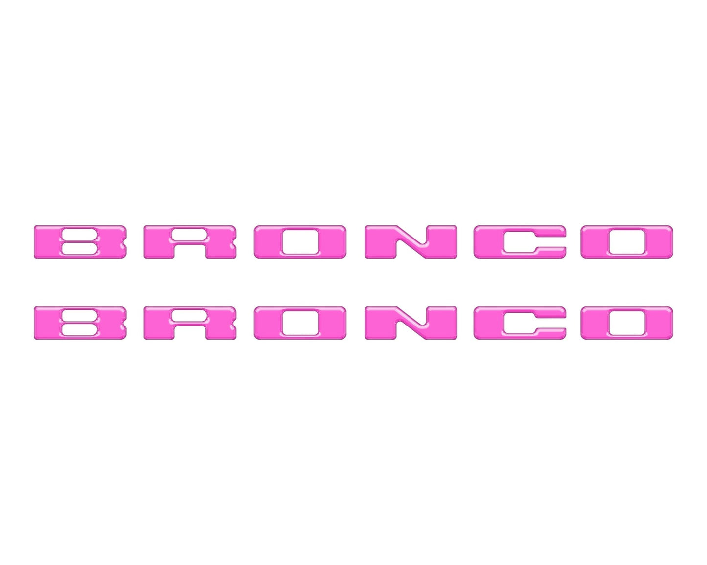 Rear Mudflap Letter Inserts Fits 2021 - 2026 Ford Bronco Sport - Speedlogix