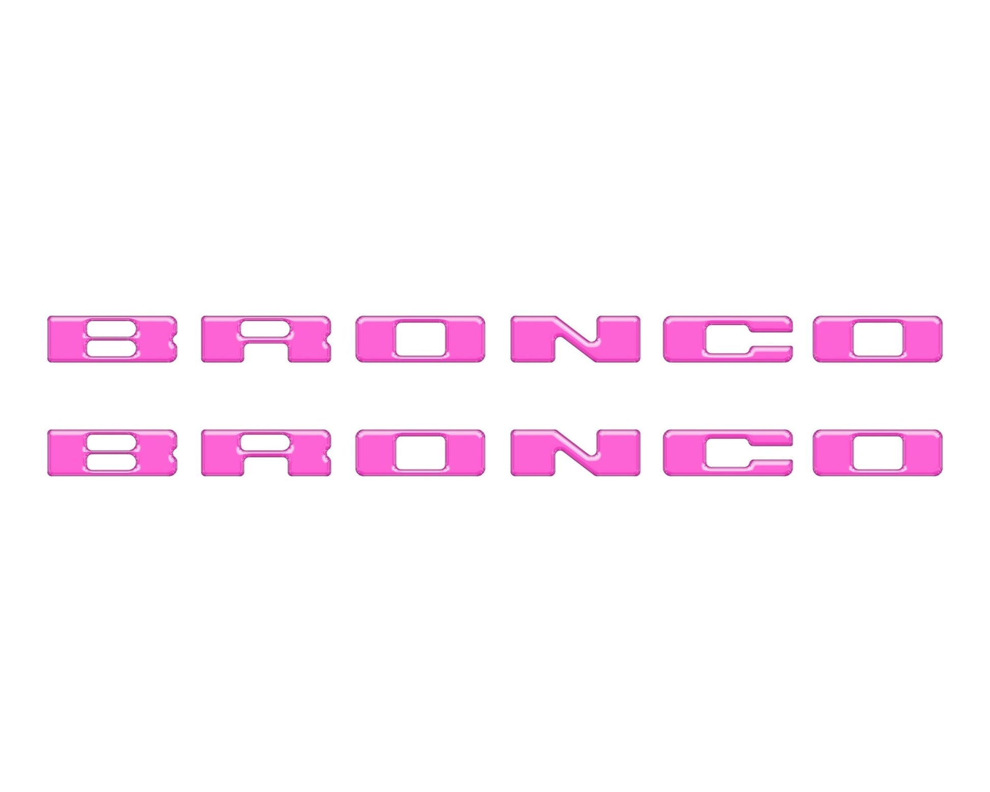 Rear Mudflap Letter Inserts Fits 2021 - 2026 Ford Bronco Sport - Speedlogix