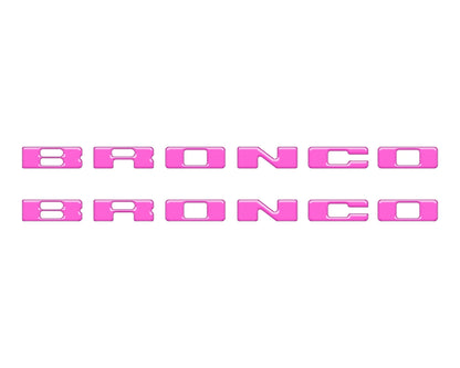 Rear Mudflap Letter Inserts Fits 2021 - 2026 Ford Bronco Sport - Speedlogix