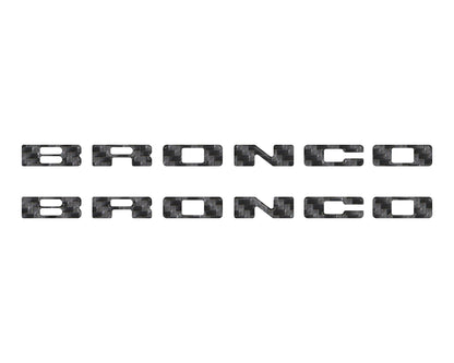 Rear Mudflap Letter Inserts Fits 2021 - 2026 Ford Bronco Sport - Speedlogix