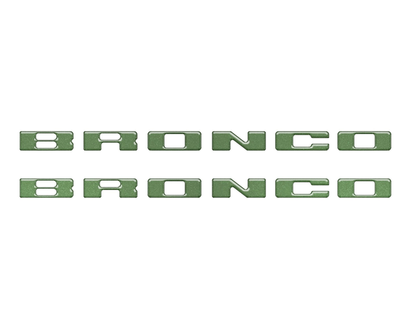 Rear Mudflap Letter Inserts Fits 2021 - 2026 Ford Bronco Sport - Speedlogix