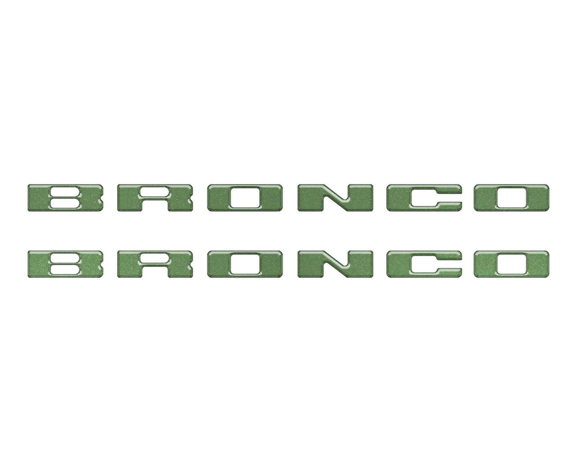 Rear Mudflap Letter Inserts Fits 2021 - 2026 Ford Bronco Sport - Speedlogix