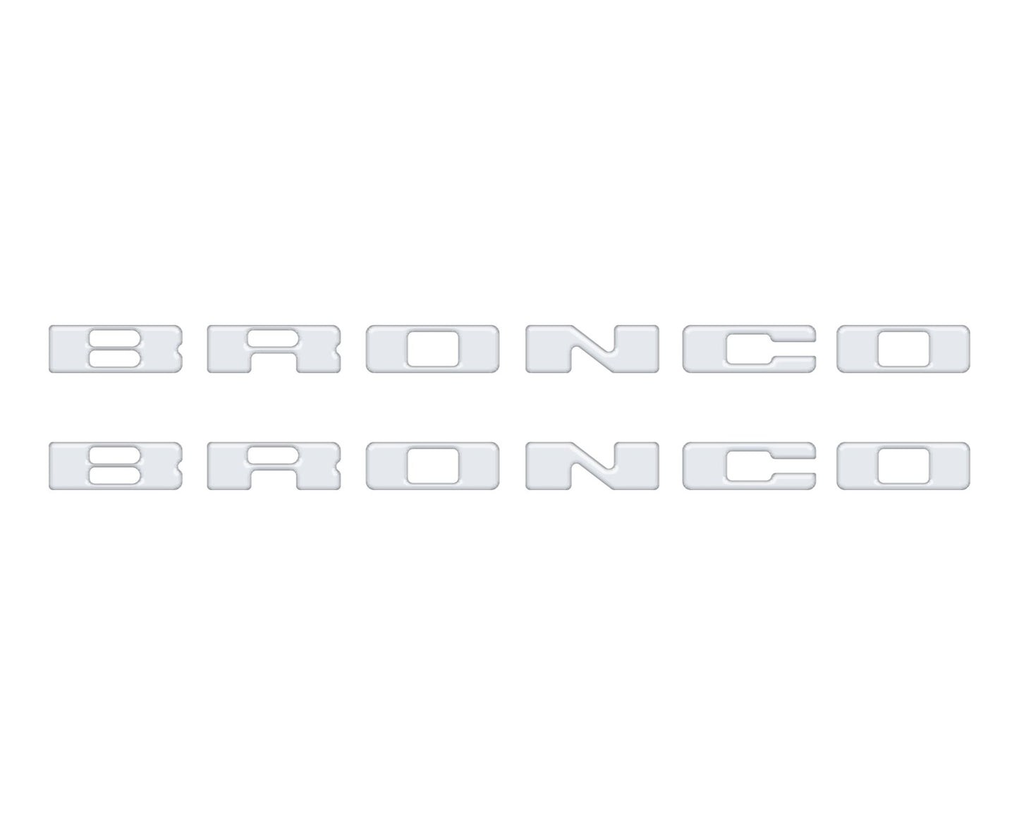 Rear Mudflap Letter Inserts Fits 2021 - 2026 Ford Bronco Sport - Speedlogix