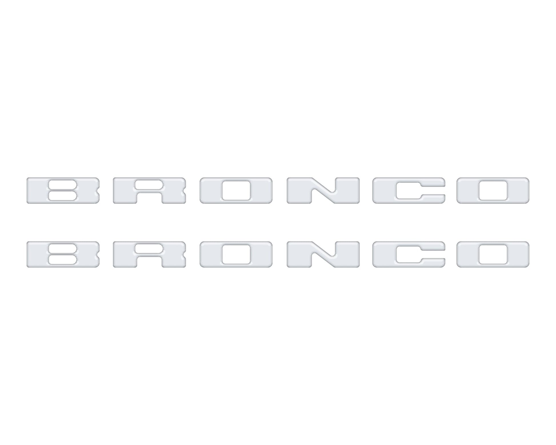 Rear Mudflap Letter Inserts Fits 2021 - 2026 Ford Bronco Sport - Speedlogix