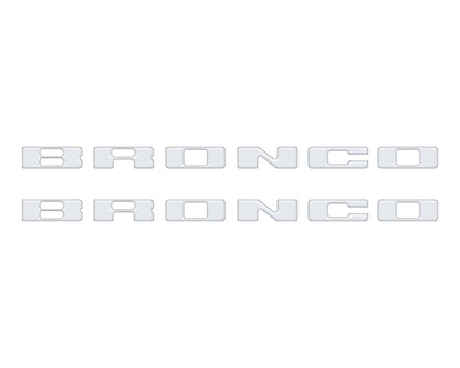 Rear Mudflap Letter Inserts Fits 2021 - 2026 Ford Bronco Sport - Speedlogix